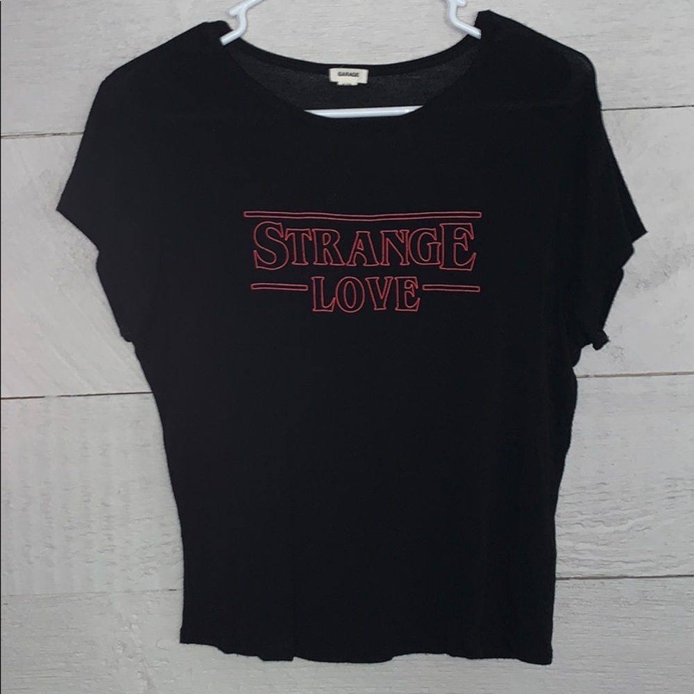 Black Stranger Things t-shirt